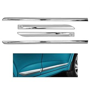 Car Door Side Beading For Datsun Go  - Silver 